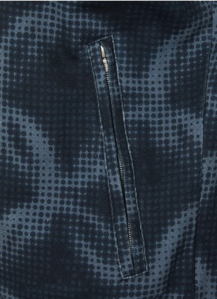  - DRIES VAN NOTEN - Ring Print Cotton Zip Up Jacket