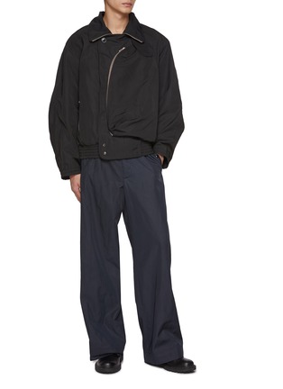 Figure View - Click To Enlarge - DRIES VAN NOTEN - Water Repellent Drawstring Waist Pants