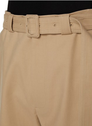 Detail View - Click To Enlarge - DRIES VAN NOTEN - Water Repellent Belted Pants