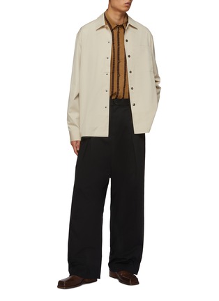 Figure View - Click To Enlarge - DRIES VAN NOTEN - Lightweight Pocket Cotton Overshirt