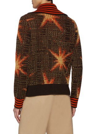 Back View - Click To Enlarge - DRIES VAN NOTEN - Contrast Collar Zip Up Jacket