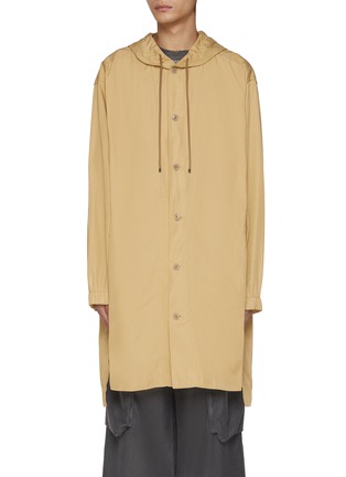 Main View - Click To Enlarge - DRIES VAN NOTEN - Water Repellent Drawstring Hood Coat