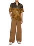 Figure View - Click To Enlarge - DRIES VAN NOTEN - Two Tone Abstract Print Shirt