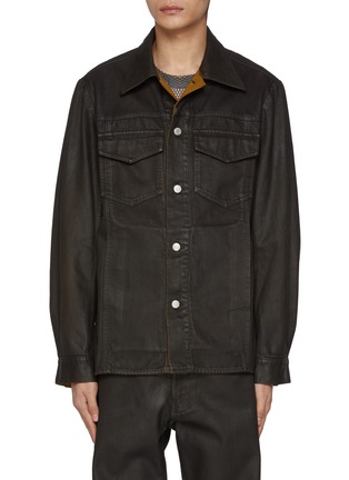 Main View - Click To Enlarge - DRIES VAN NOTEN - Chest Pocket Cotton Jacket