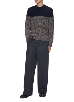 Figure View - Click To Enlarge - DRIES VAN NOTEN - Two Tone Knit Sweater