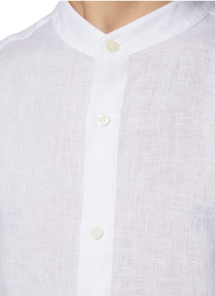  - FRESCOBOL CARIOCA - Jorge Band Collar Linen Shirt