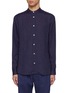 Main View - Click To Enlarge - FRESCOBOL CARIOCA - Jorge Band Collar Linen Shirt