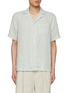 Main View - Click To Enlarge - FRESCOBOL CARIOCA - Camp Collar Relaxed Linen Shirt