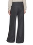 Back View - Click To Enlarge - BRUNELLO CUCINELLI - Half Elastic Waist Flannel Wool Trousers