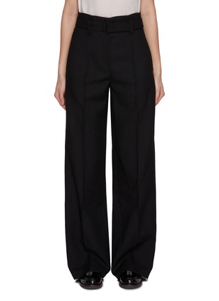 Main View - Click To Enlarge - BRUNELLO CUCINELLI - Belted Wool Trousers