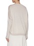 Back View - Click To Enlarge - BRUNELLO CUCINELLI - Monili Sleeve Piping Cashmere Silk Sweater