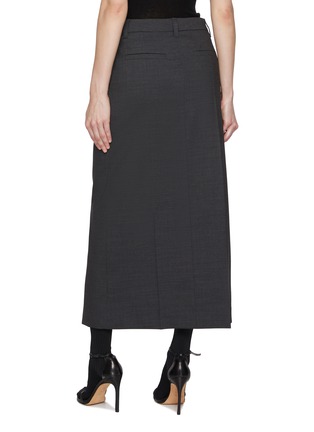 Back View - Click To Enlarge - BRUNELLO CUCINELLI - Front Pleat Skirt