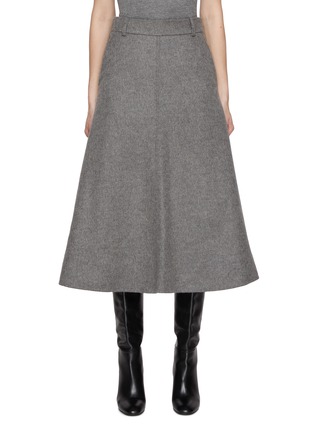 Main View - Click To Enlarge - BRUNELLO CUCINELLI - Double Faced Wool Midi Skirt