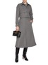 Figure View - Click To Enlarge - BRUNELLO CUCINELLI - Double Faced Wool Midi Skirt