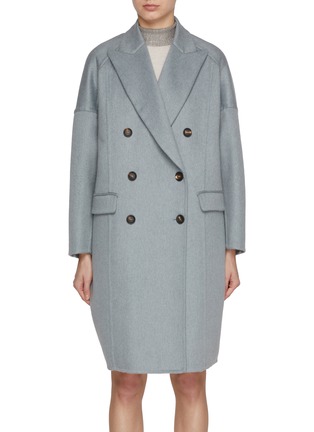 Main View - Click To Enlarge - BRUNELLO CUCINELLI - Double Breasted Cashmere Coat