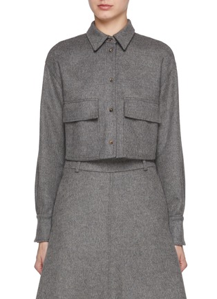 Main View - Click To Enlarge - BRUNELLO CUCINELLI - Cropped Virgin Wool Shirt