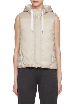 Main View - Click To Enlarge - BRUNELLO CUCINELLI - Hooded Puffer Vest