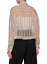 Back View - Click To Enlarge - BRUNELLO CUCINELLI - Sheer Sequin Striped Silk Shirt