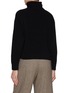 Back View - Click To Enlarge - BRUNELLO CUCINELLI - Cropped Wool Silk Turtleneck Sweater