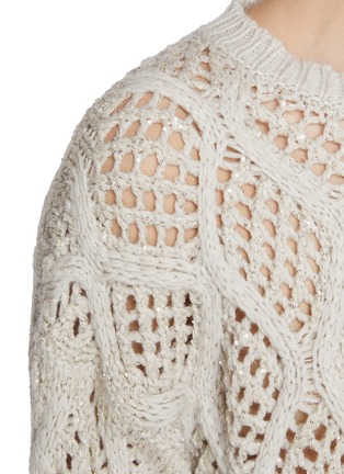  - BRUNELLO CUCINELLI - Net Sequin Cashmere Sweater