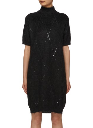 Main View - Click To Enlarge - BRUNELLO CUCINELLI - Sequin Embellished Dress