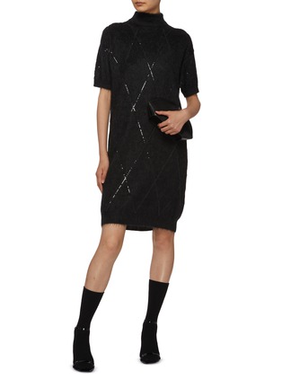 Figure View - Click To Enlarge - BRUNELLO CUCINELLI - Sequin Embellished Dress