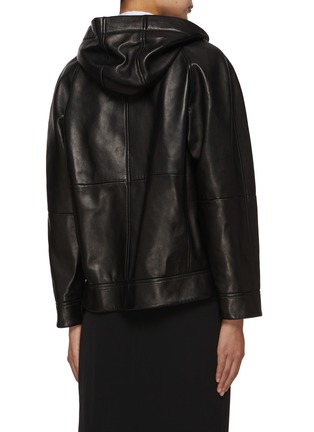 Back View - Click To Enlarge - BRUNELLO CUCINELLI - Hooded Leather Jacket