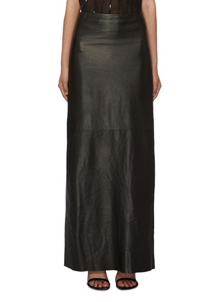 Main View - Click To Enlarge - BRUNELLO CUCINELLI - Leather Mermaid Skirt