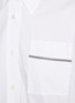  - BRUNELLO CUCINELLI - Monili Embellished Cotton Blend Poplin Shirt