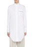 Main View - Click To Enlarge - BRUNELLO CUCINELLI - Monili Embellished Cotton Blend Poplin Shirt