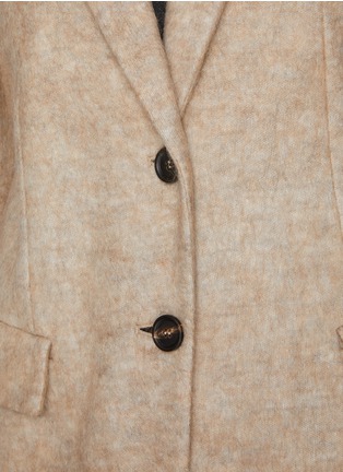  - BRUNELLO CUCINELLI - Notch Lapel Single Breasted Mohair Silk Blend Blazer