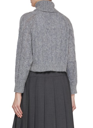 Back View - Click To Enlarge - BRUNELLO CUCINELLI - Monili Turtleneck Wool Mohair Sweater