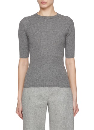 Main View - Click To Enlarge - BRUNELLO CUCINELLI - Sequin Embellished Cashmere Blend Top