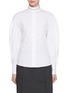 Main View - Click To Enlarge - BRUNELLO CUCINELLI - Monili Mandarin Collar Puff Sleeves Shirt