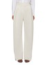 Main View - Click To Enlarge - BRUNELLO CUCINELLI - Buckled Waist Strap Pleated Cotton Trousers