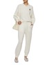 Figure View - Click To Enlarge - BRUNELLO CUCINELLI - Cable Knit Cashmere Jogger Pants