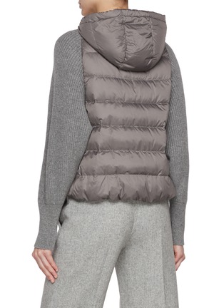 Back View - Click To Enlarge - BRUNELLO CUCINELLI - Monili Zipper Feather Puffer Jacket