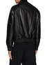 Back View - Click To Enlarge - _J.L-A.L_ - Stand Collar Leather Bomber Jacket