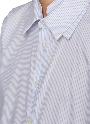  - _J.L-A.L_ - Quant Triple Collar Striped Cotton Shirt