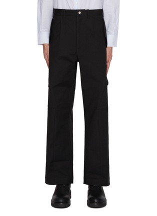 Main View - Click To Enlarge - _J.L-A.L_ - Brace Side Pocket Flared Leg Pants