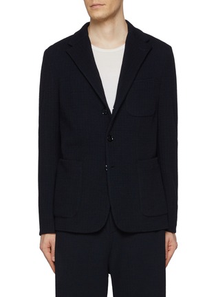 Main View - Click To Enlarge - BARENA - Notch Lapel Jersey Blazer