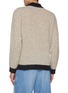 Back View - Click To Enlarge - BARENA - Open Collar Virgin Wool Sweatshirt