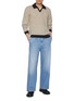 Figure View - Click To Enlarge - BARENA - Open Collar Virgin Wool Sweatshirt