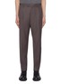 Main View - Click To Enlarge - BARENA - Adjustable Waist Virgin Wool Blend Masco Pants