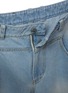 Detail View - Click To Enlarge - FFIXXED STUDIOS - Frayed Pocket Wide Leg Jeans