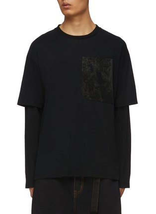 Main View - Click To Enlarge - FFIXXED STUDIOS - Layered Cotton T-shirt