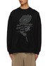 Main View - Click To Enlarge - FFIXXED STUDIOS - Seam Detail Rose Graphic Print Cotton Sweatshirt