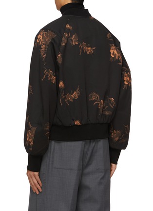 Back View - Click To Enlarge - FFIXXED STUDIOS - Ao Floral Cropped Bomber Jacket