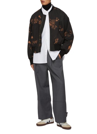 Figure View - Click To Enlarge - FFIXXED STUDIOS - Ao Floral Cropped Bomber Jacket