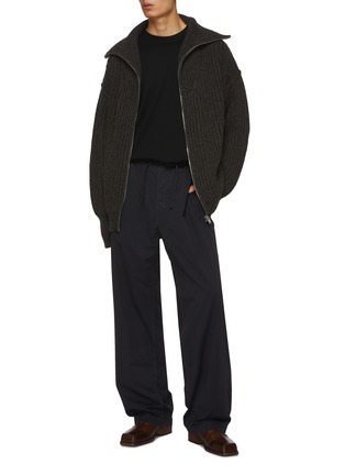 Figure View - Click To Enlarge - LEMAIRE - Zip Up Knit Cardigan